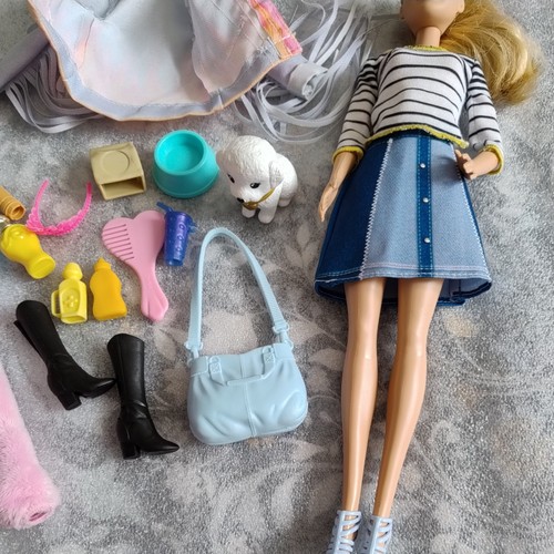 Barbie doll and pet - barbie,