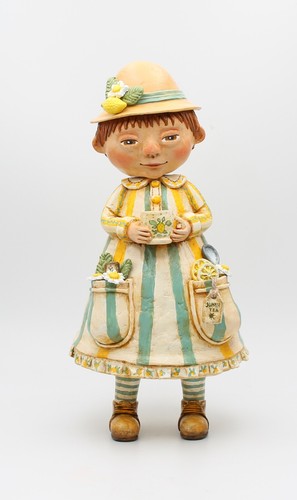 Ooak paper clay - ooak, doll