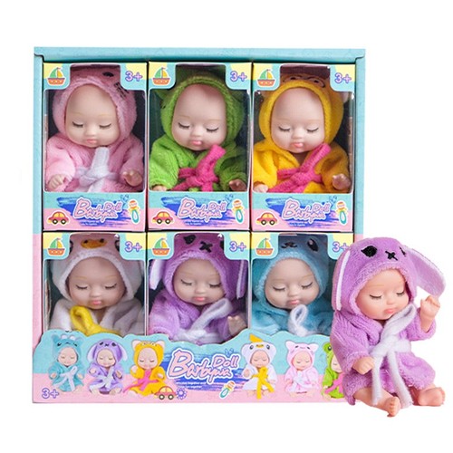 6pcs mini reborn doll set - 6pcs,