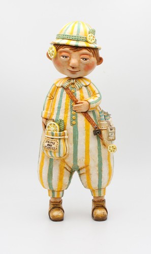 Ooak paper clay - ooak, doll