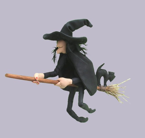 Witch cloth doll sewing